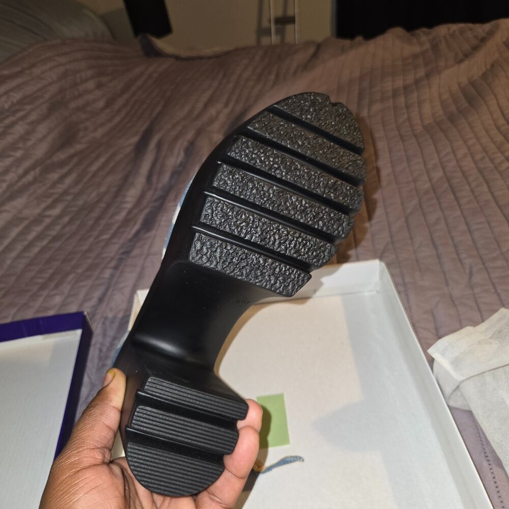 Blue Jean high heels.9.5